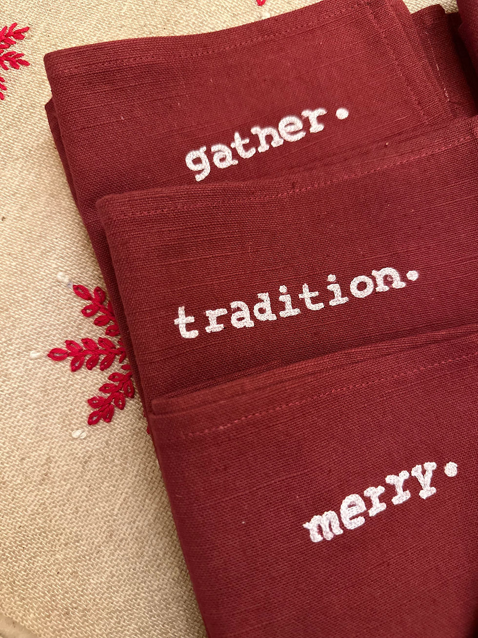 Thumbnail: The Minimalist Set of 6 Message Table Napkins