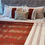 Thumbnail: Bloom Burnt Red Stone Washed Embroidered Bedcover Set