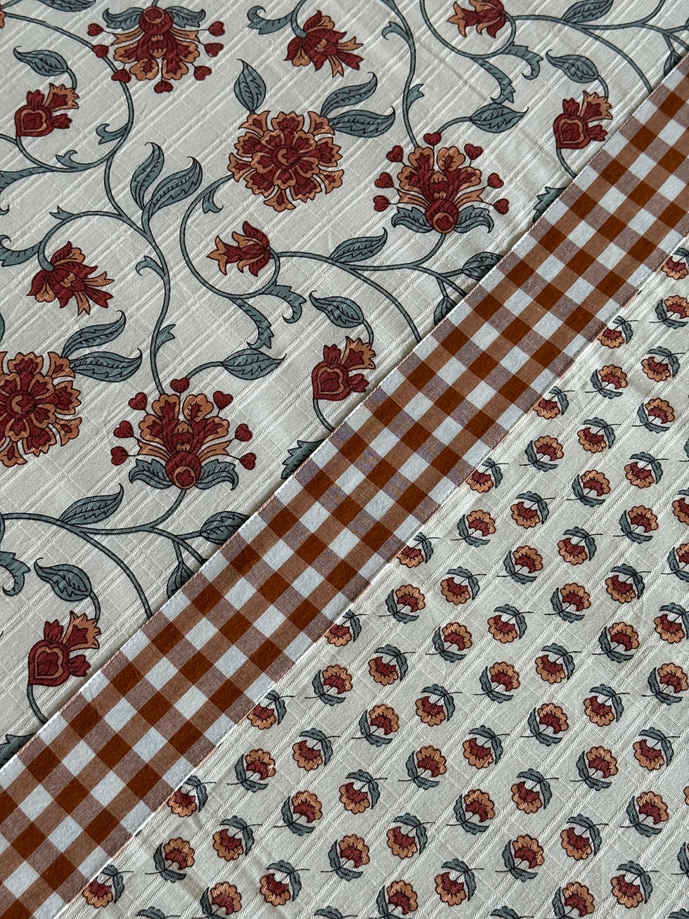 Thumbnail: Bloom Rust Florals Bedsheet Set