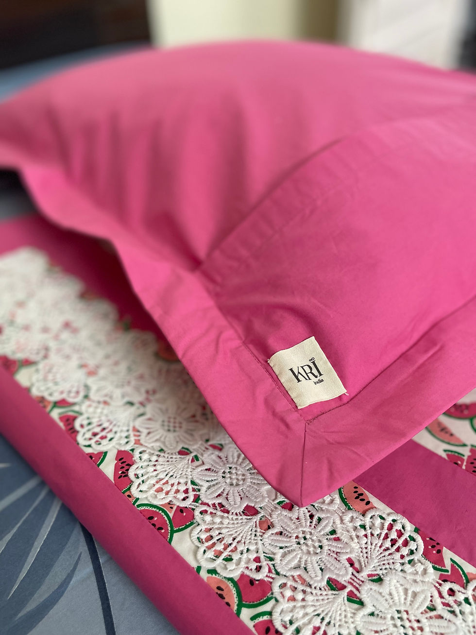 Thumbnail: Tots Watermelon Bedcover cum Dohar with Pillow cover