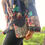 Thumbnail: Distressed Geometric Maroon & Black Wallet Sling