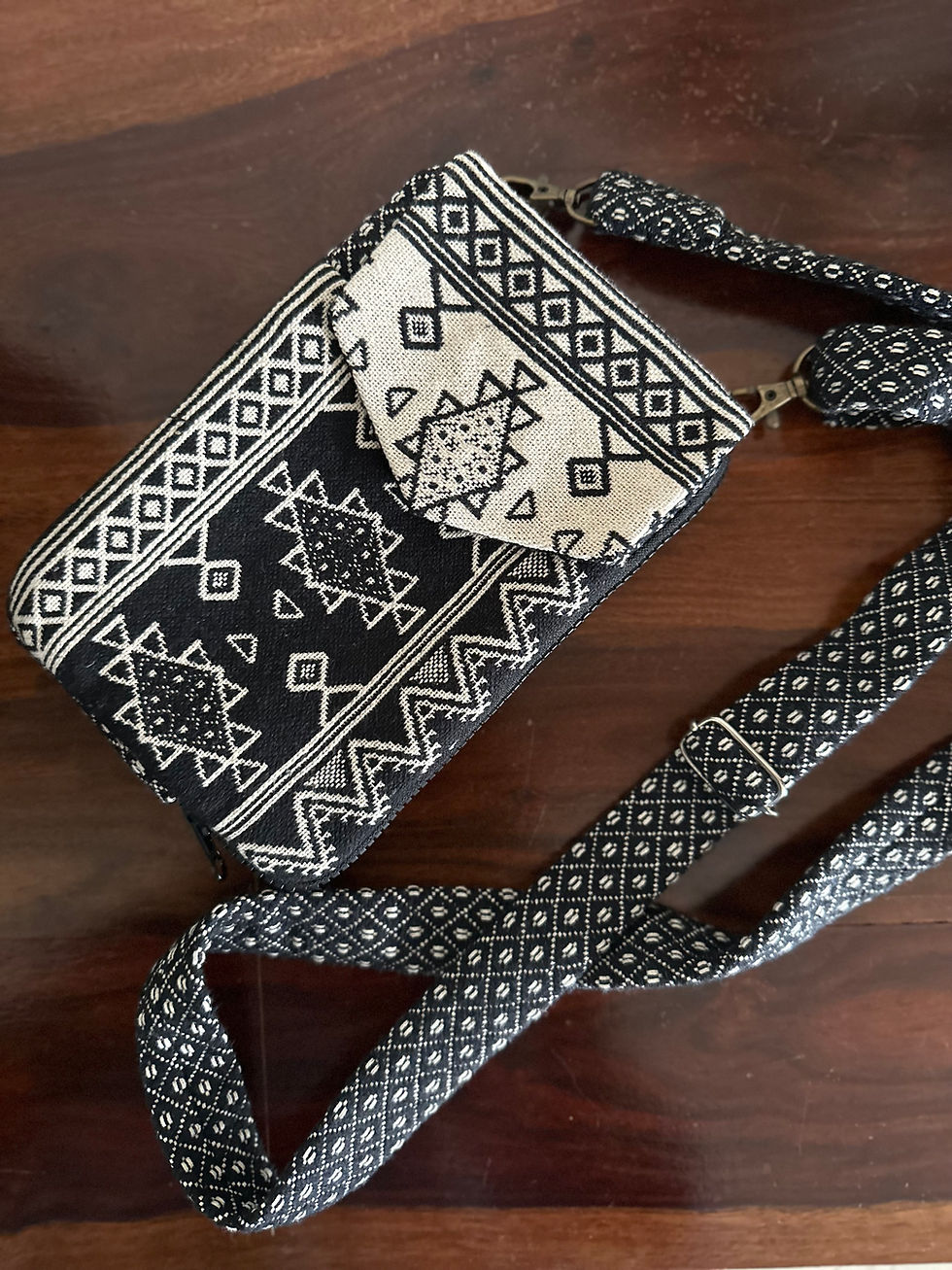 Thumbnail: Black or White Matty Wallet Sling