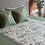 Thumbnail: Bloom Forest Green Bedsheet Set