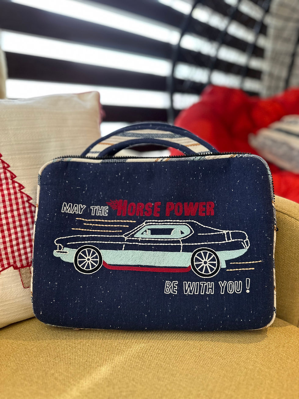 Thumbnail: Tots Horse Power Quilted Laptop Cover