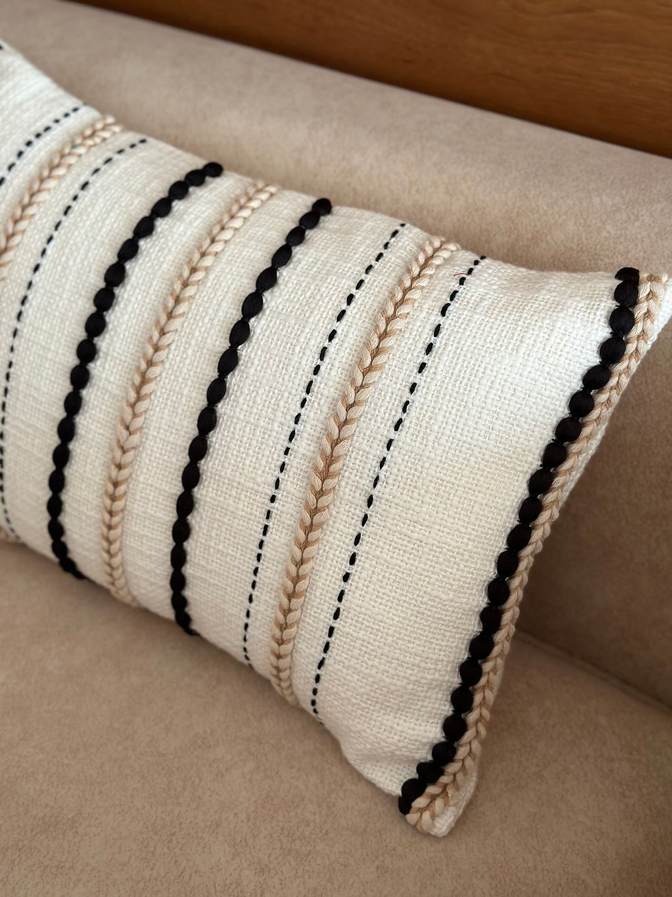 Thumbnail: Dori Black & Ivory Cushion Cover