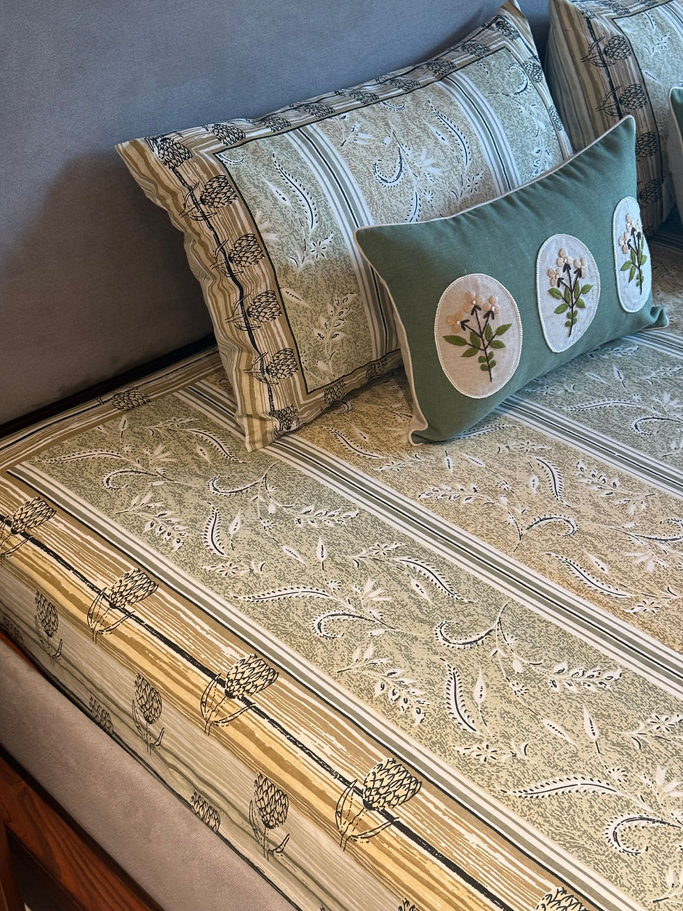 Thumbnail: The Minimalist Sunshine Sage Budget Bedsheet Set