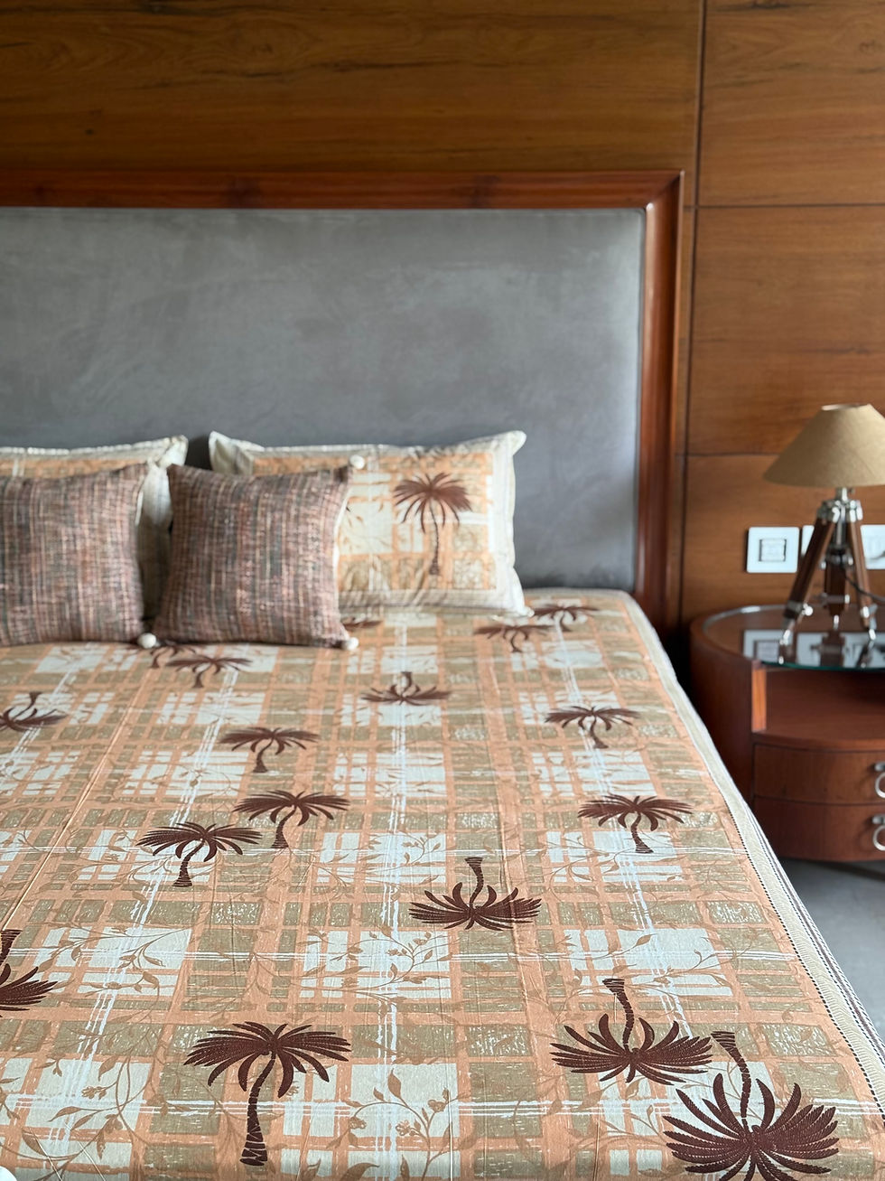 Thumbnail: Bloom Pink Palms Budget Bedsheet Set