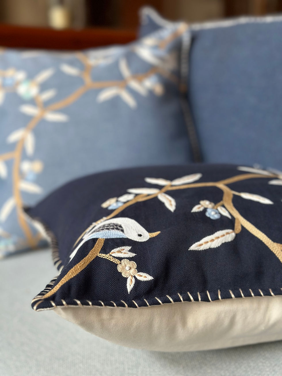 Thumbnail: Bloom Perching Bird Cushion Cover