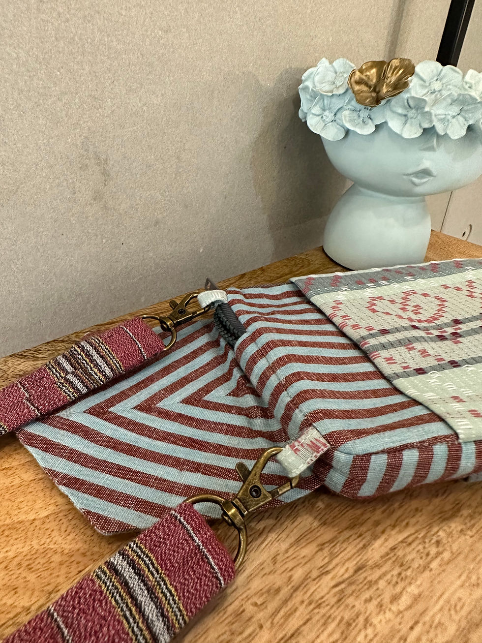 Thumbnail: The Minimalist Aqua Maroon Wallet Sling