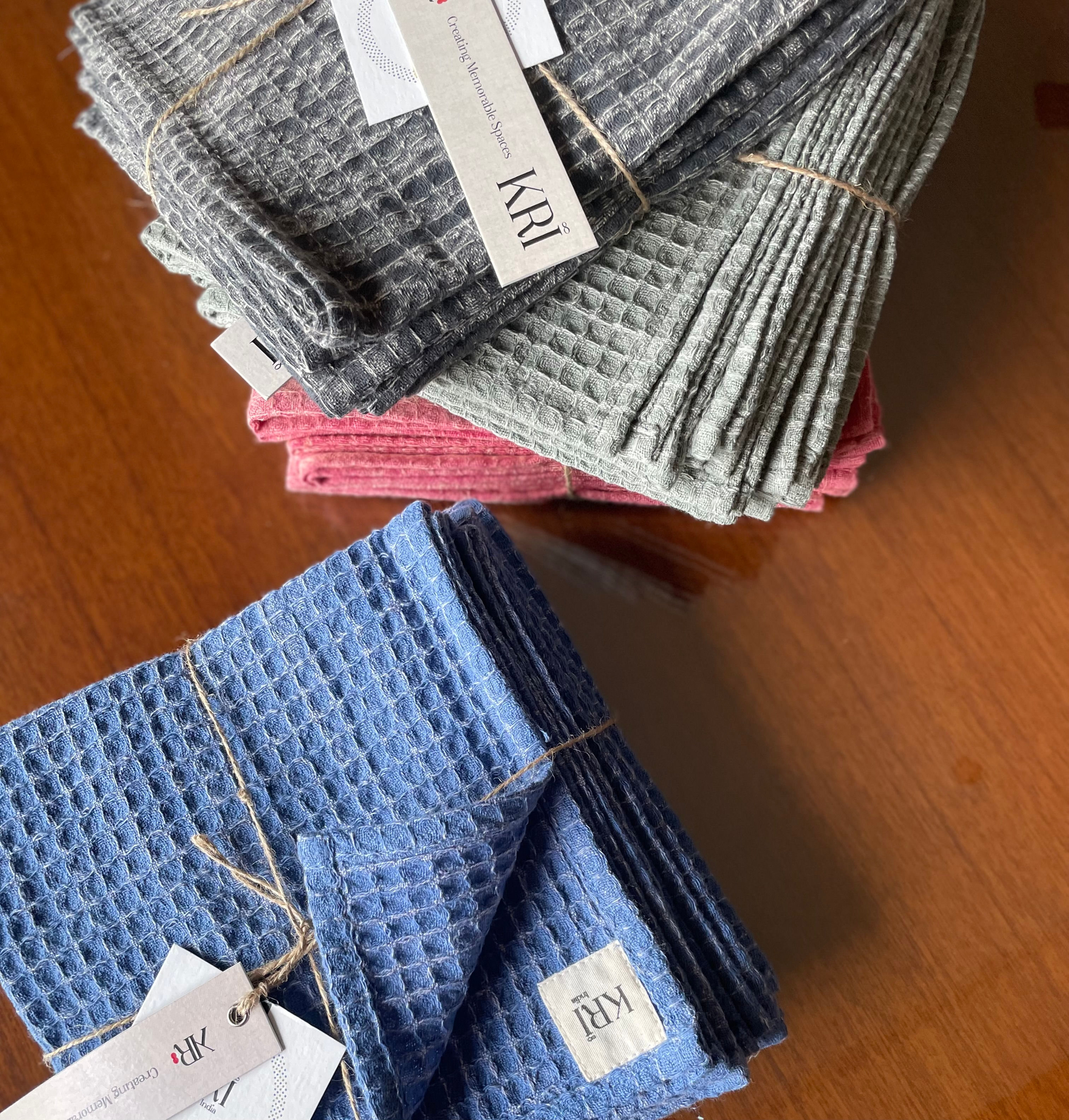 The Minimalist Acid washed Table Napkins Set of 6