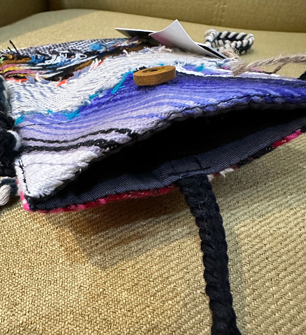 Thumbnail: Distressed Kri Patchwork Phone Sling