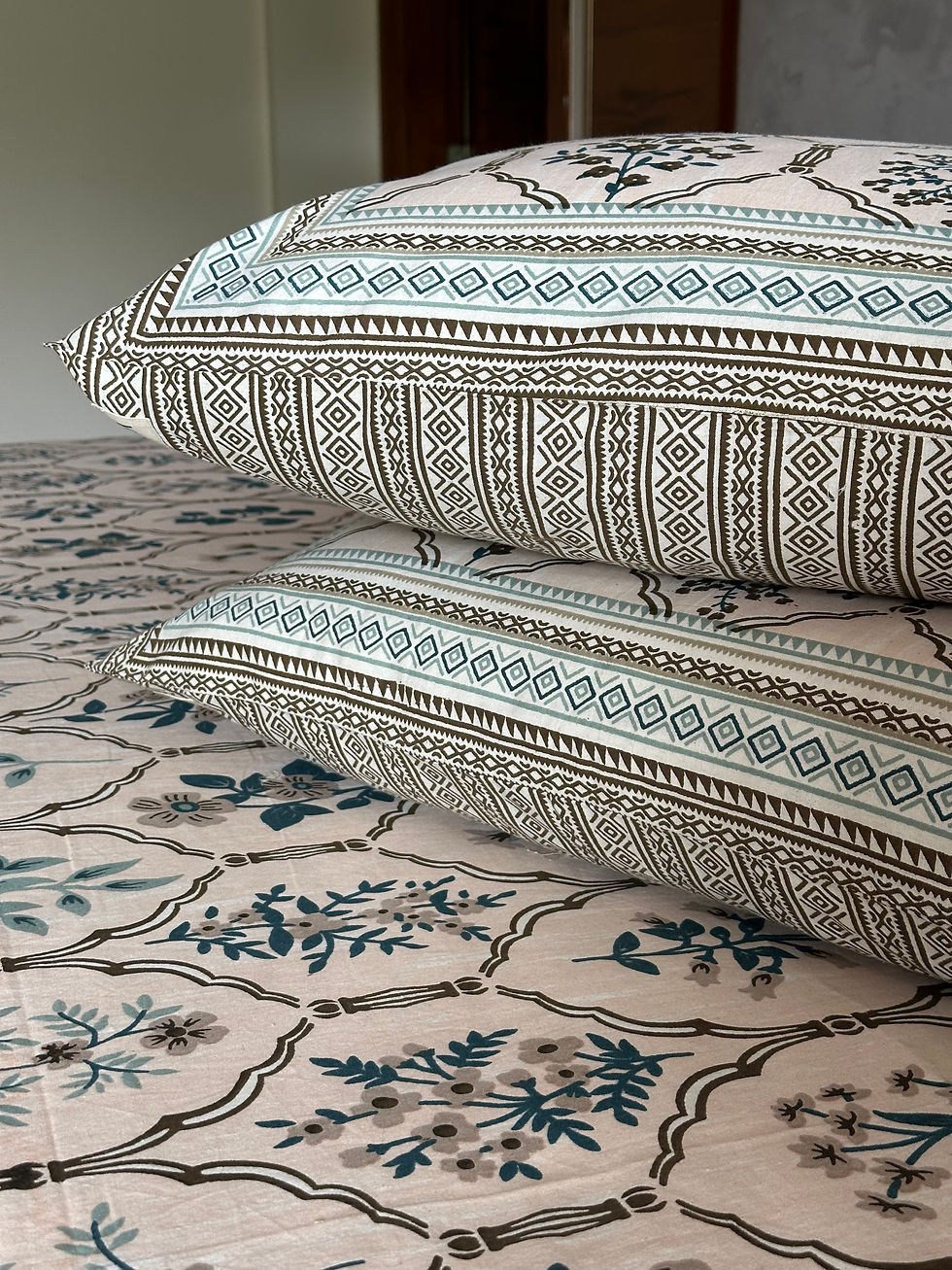 Thumbnail: Bloom Darbar Floret Budget Bedsheet Set