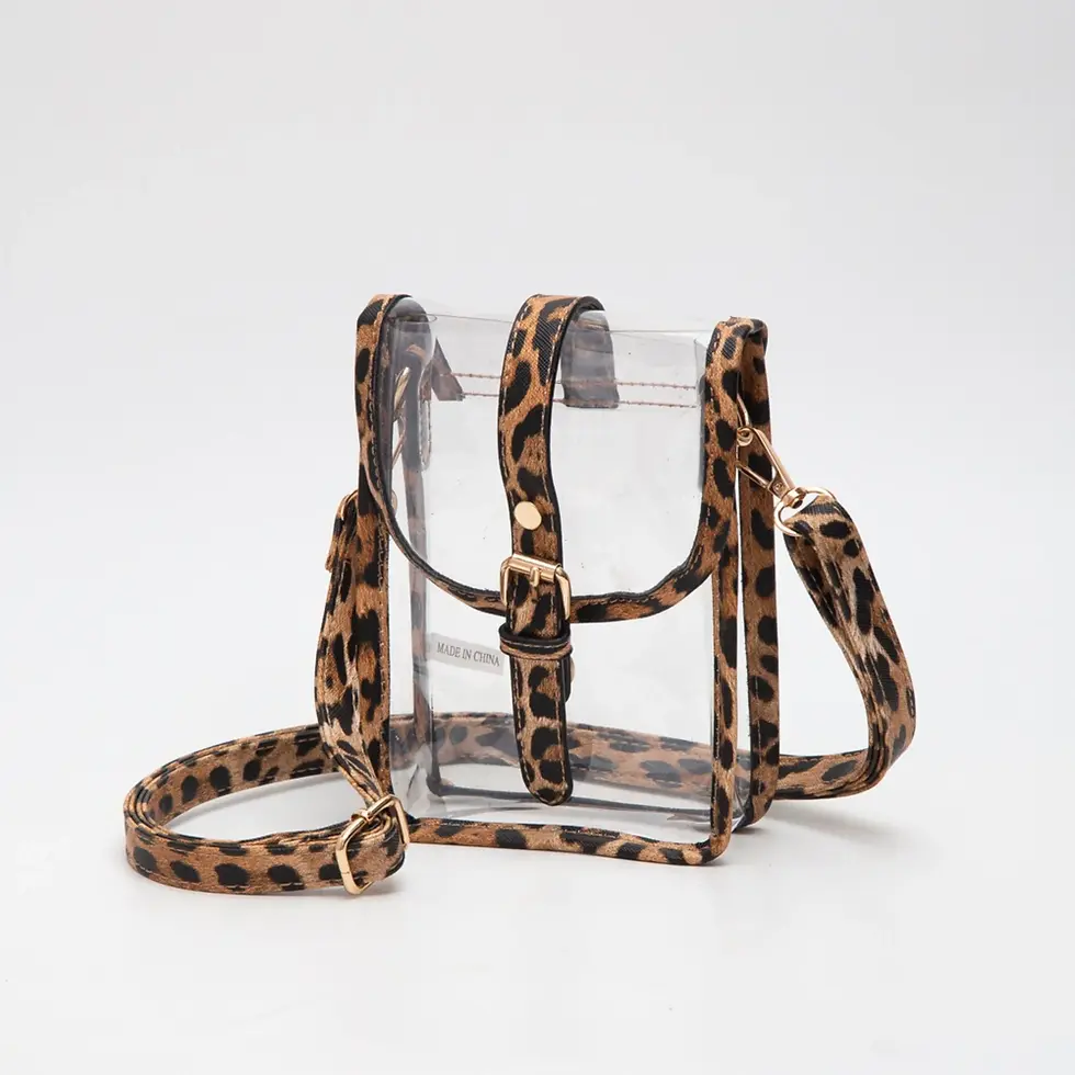 Thumbnail: Game Day Clear Buckle Strap Mini Crossbody Bag