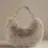 Thumbnail: Faux Fur Croissant Handbag/Crossbody Bag