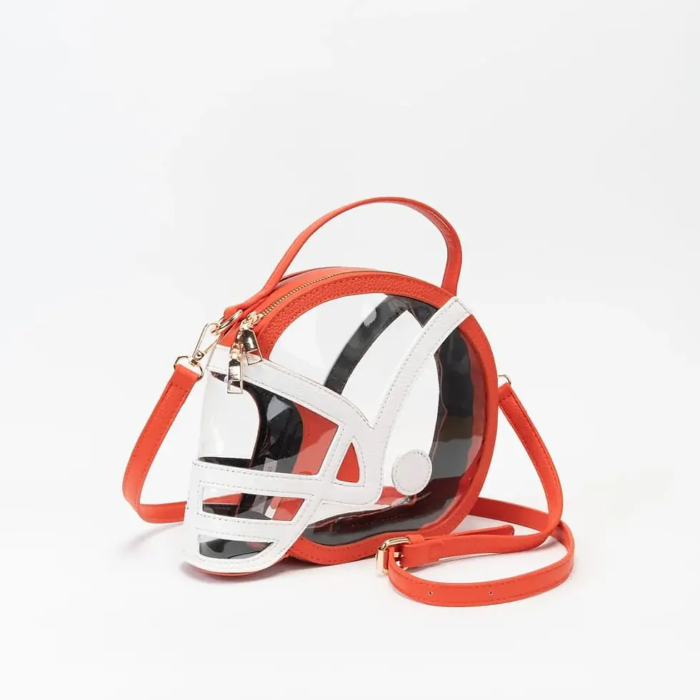 Thumbnail: Clear Gameday Football Helmet Satchel/Crossbody Bag