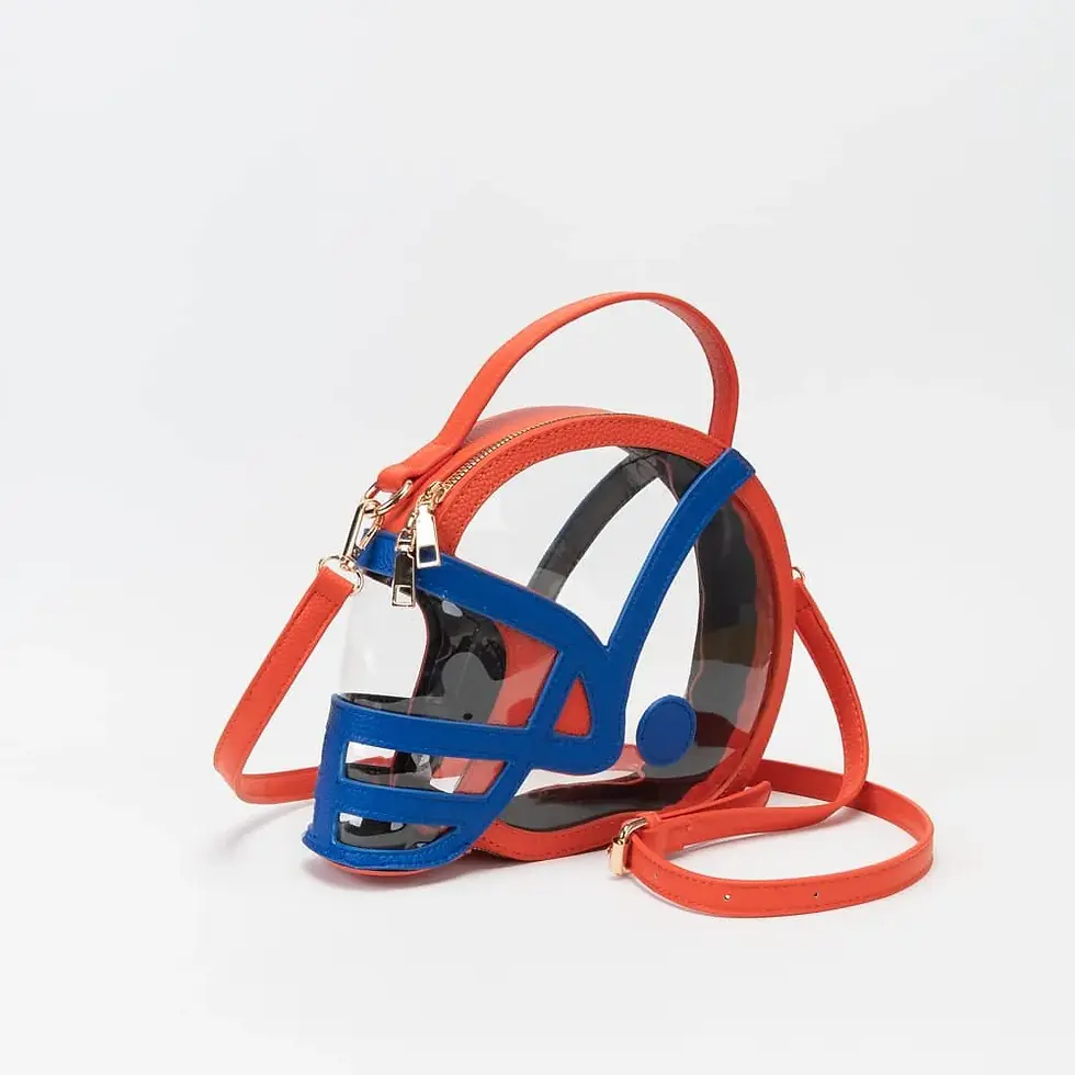 Thumbnail: Clear Gameday Football Helmet Satchel/Crossbody Bag