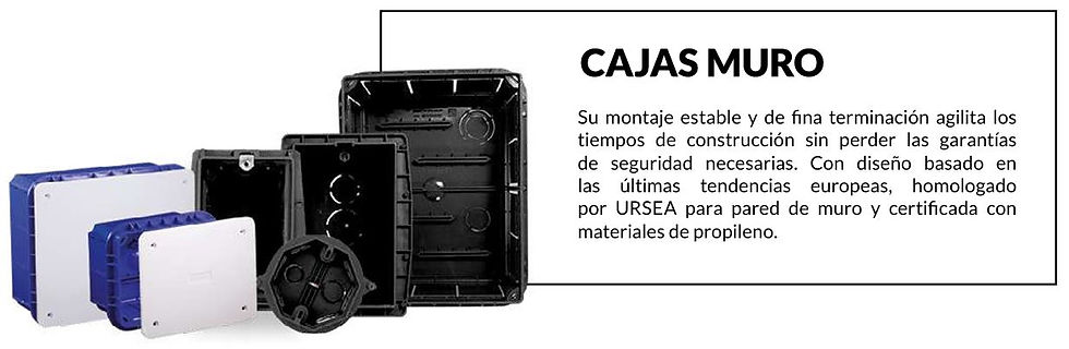 Miniatura: Caja brazo de embutir con grampa metálica, negra