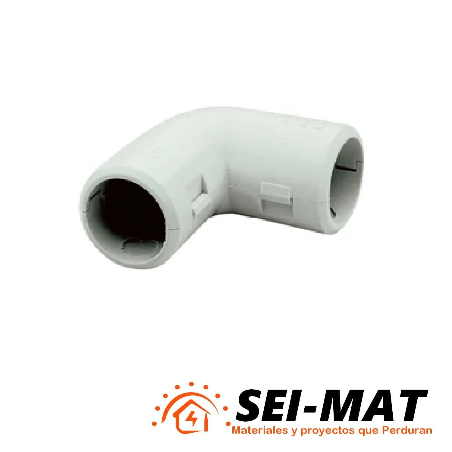 Curva 90° con registro blanca ø25mm