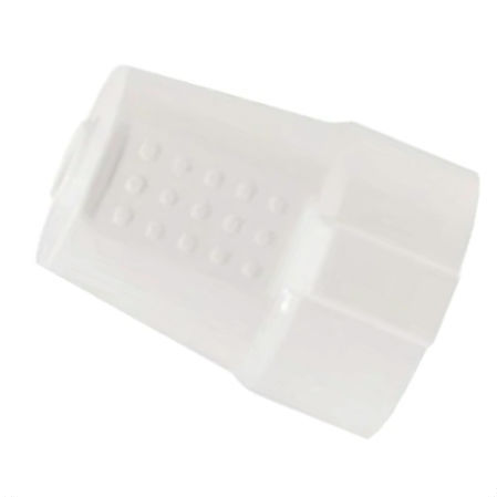 Ficha hembra schuko tierra lateral 16A blanca