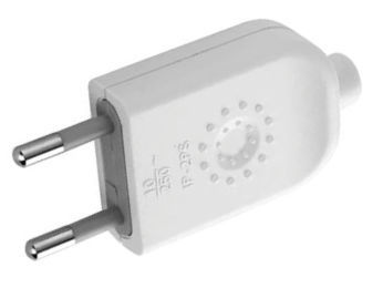 Ficha 2 polos s/tierra 10A, blanco - Electraline