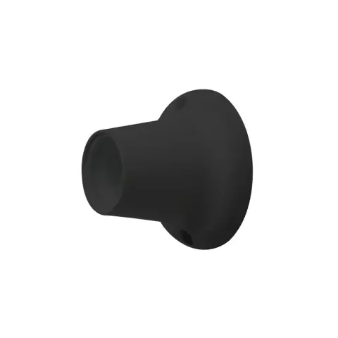 Portalámparas E27 de pared receptáculo recto negro
