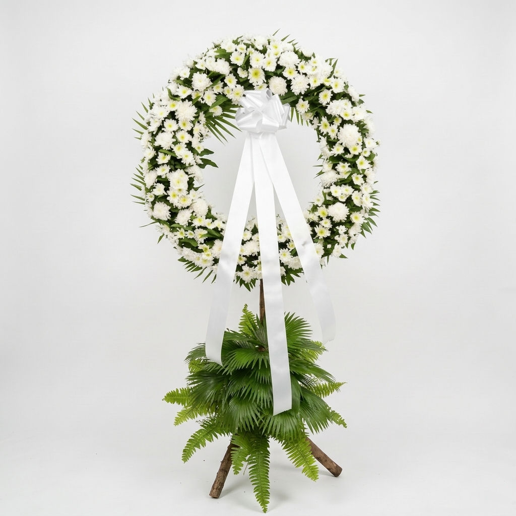 Wreath and Flowers