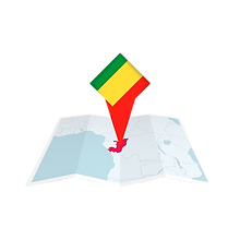 A map pin pointing eastern Congo