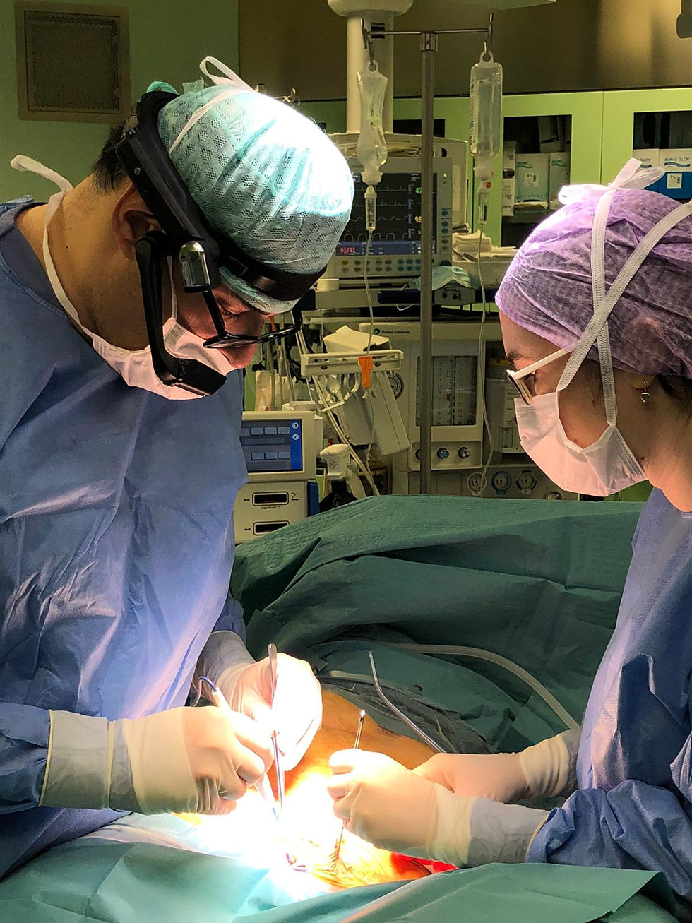 Prova clinica di nuovo visore per streaming di interventi chirurgici