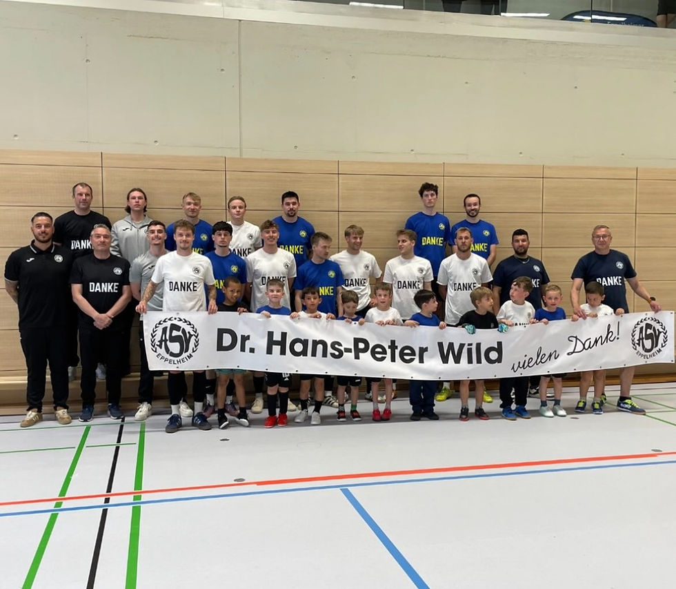 Dank an Dr. Hans-Peter Wild zur Halleneinweihung