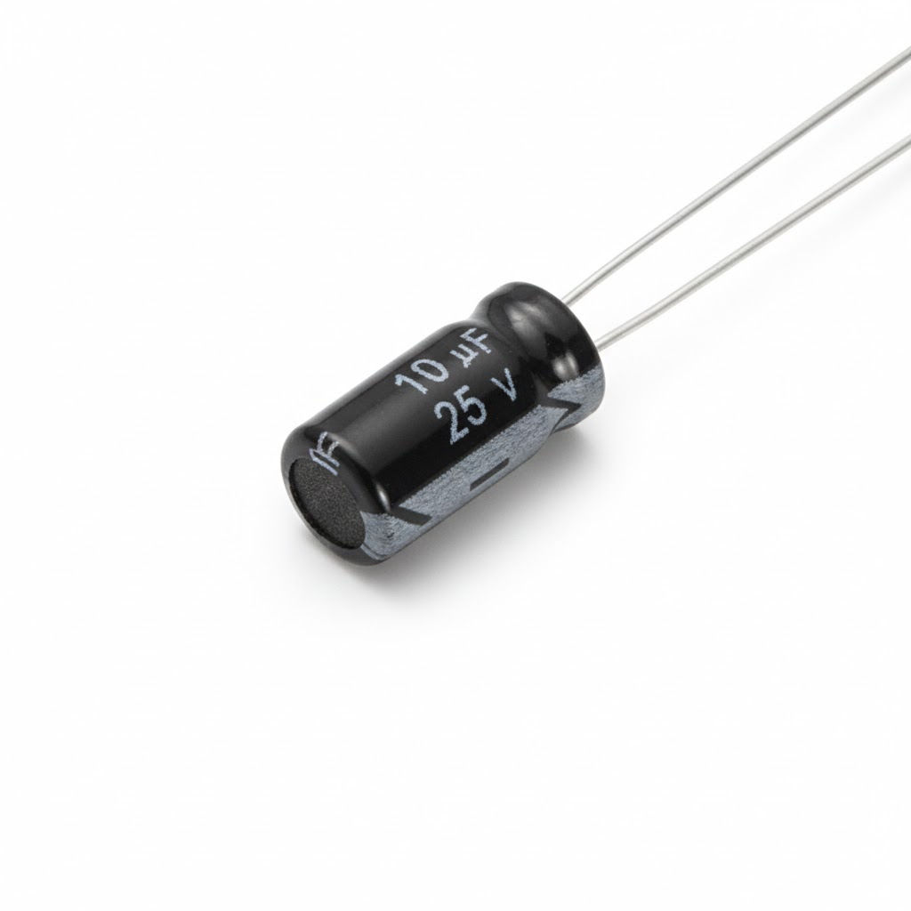 10uF 25V Electrolytic Capacitor THT