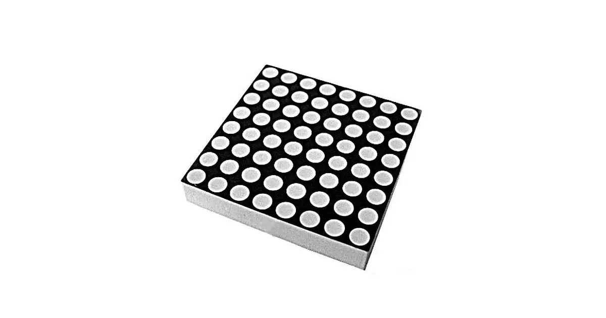 8×8 3mm Red LED Matrix Display – 1088BS (Common Anode)