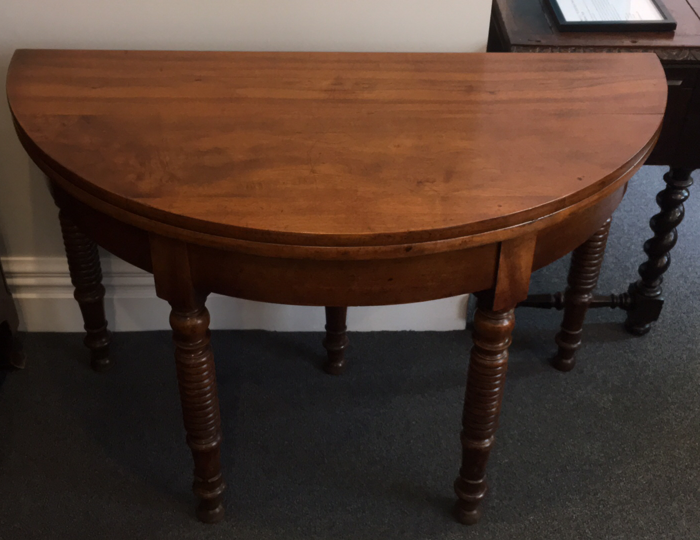 HalfMoon to Round Walnut Dining Table eaaltd
