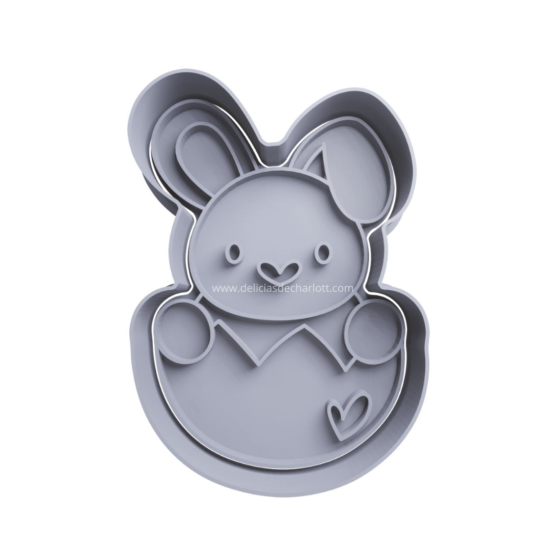 Cortador Medio Huevo Corazón - Pascua