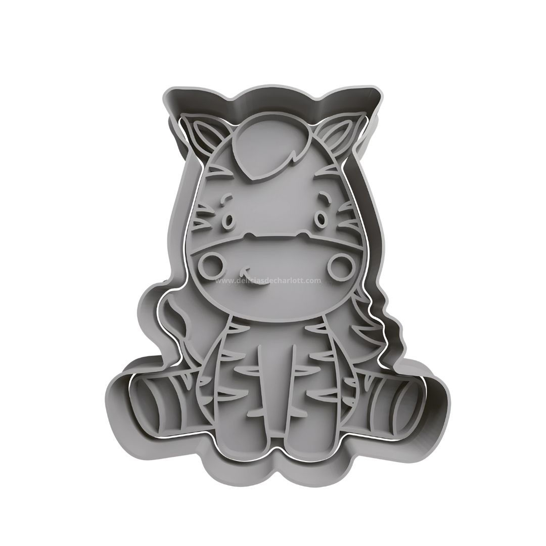 Cortador Zebra Sentada - Animales