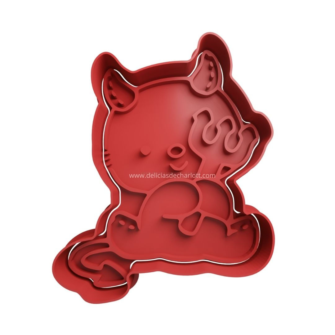 Cortador Diablo Cute - Halloween