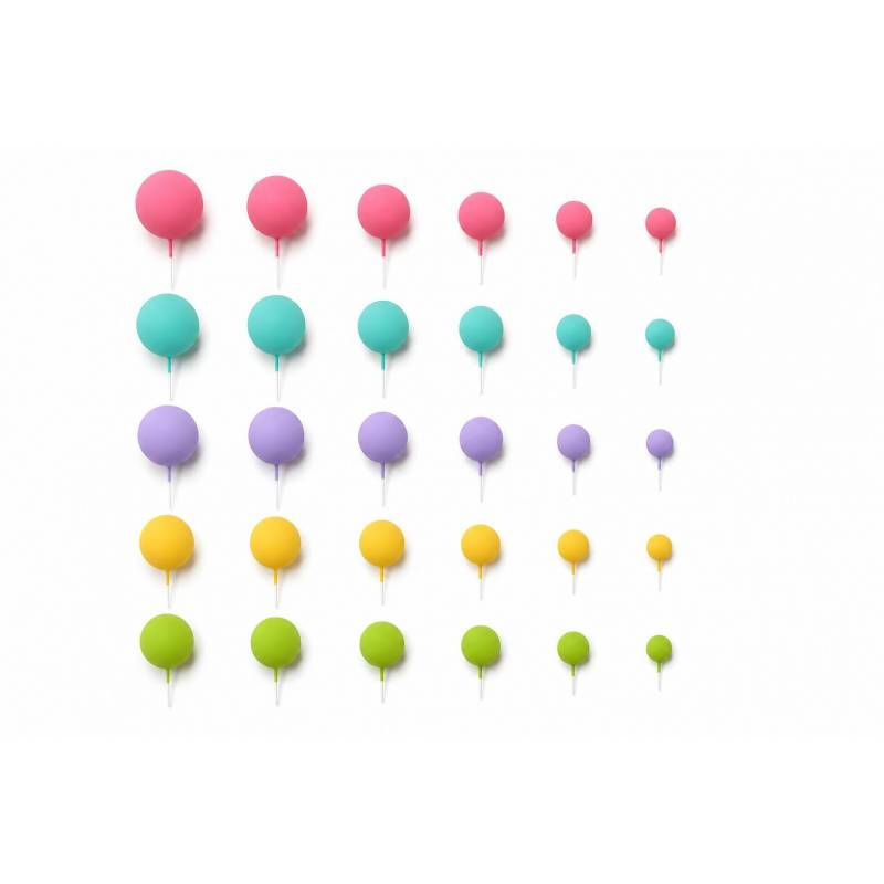 Miniatura: Set 32 Bolas Decorativas Pastel Mix - Azucren
