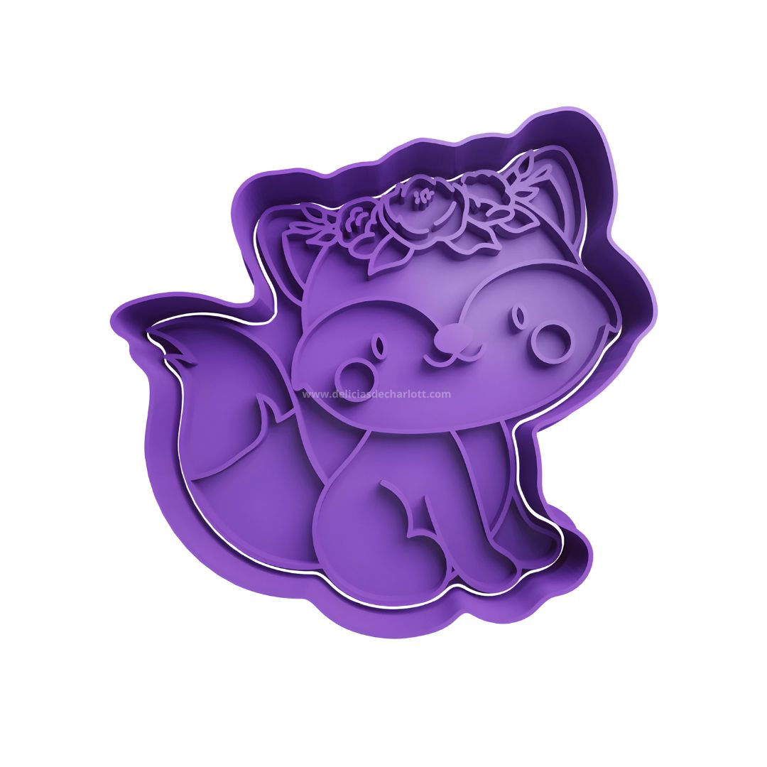 Cortador Zorro Sentado - Animales