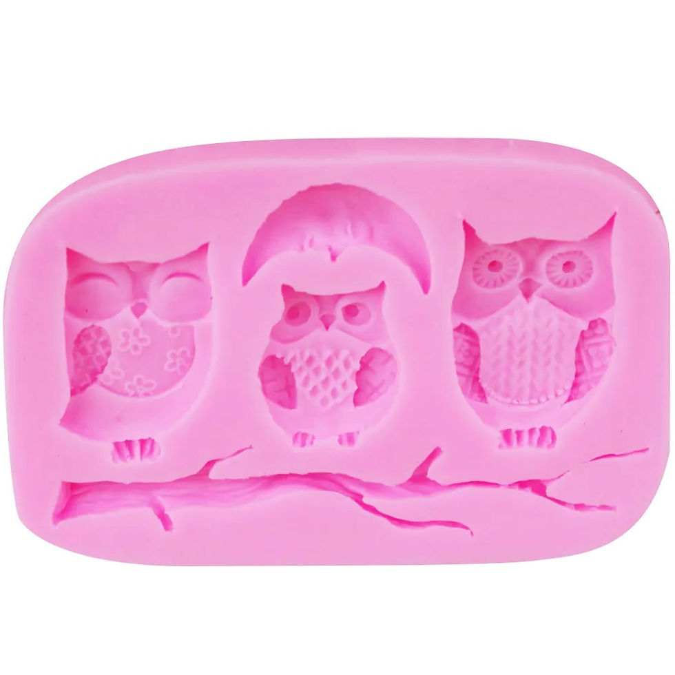 Molde Silicona Formas Búho II