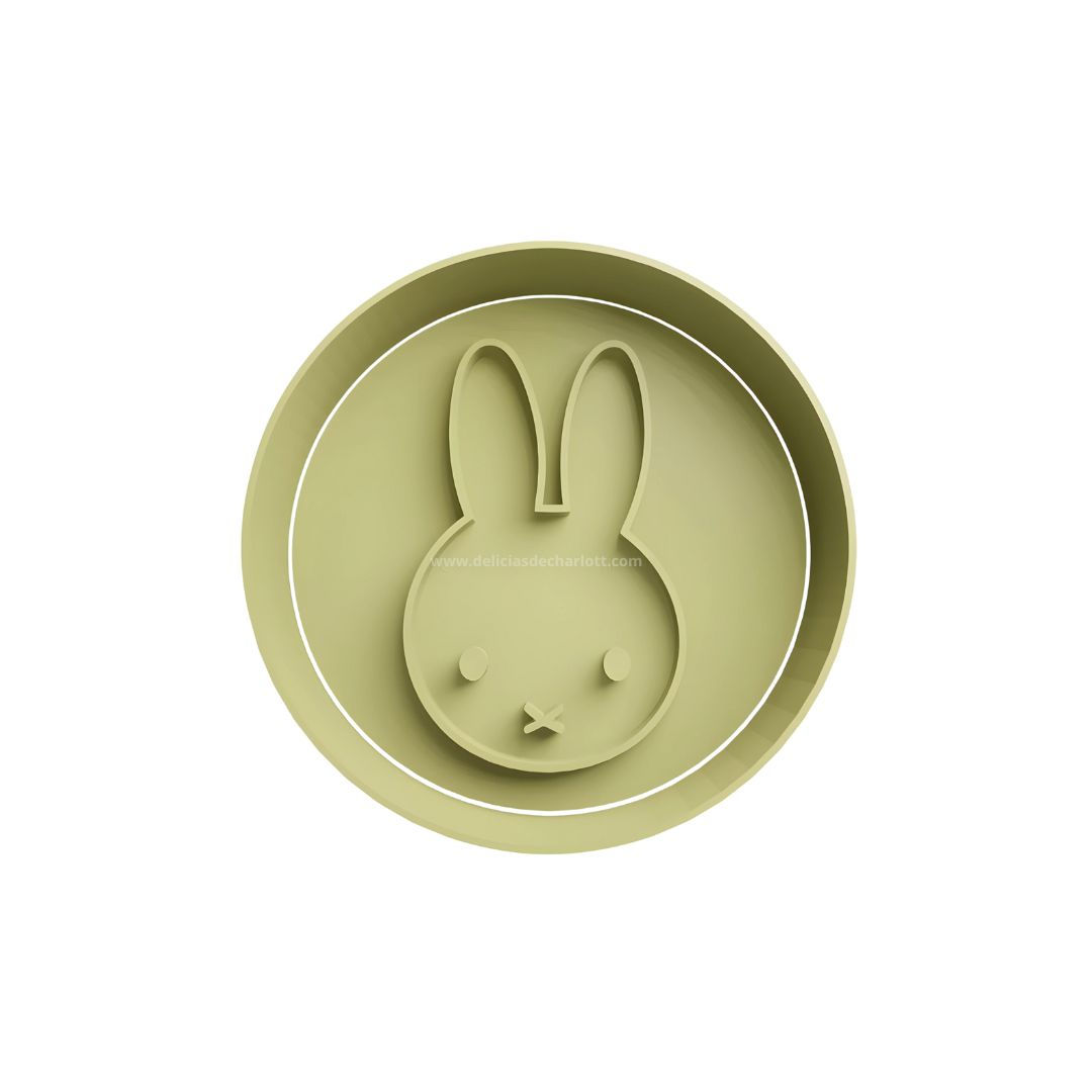 Mini Cortador Silueta Conejo Cara de Pascua