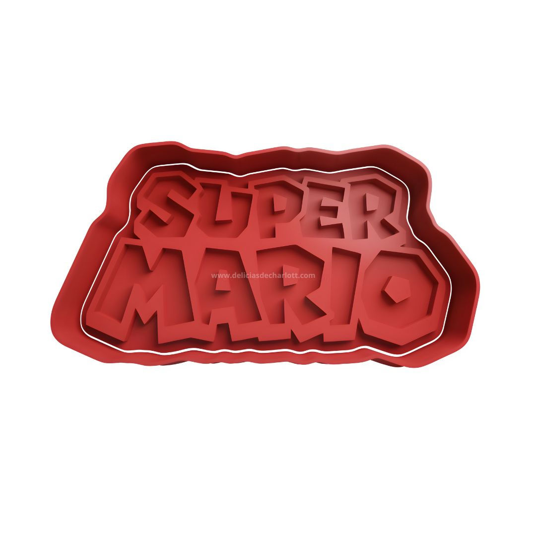 Cortador Logo Super Mario - Mario Bros