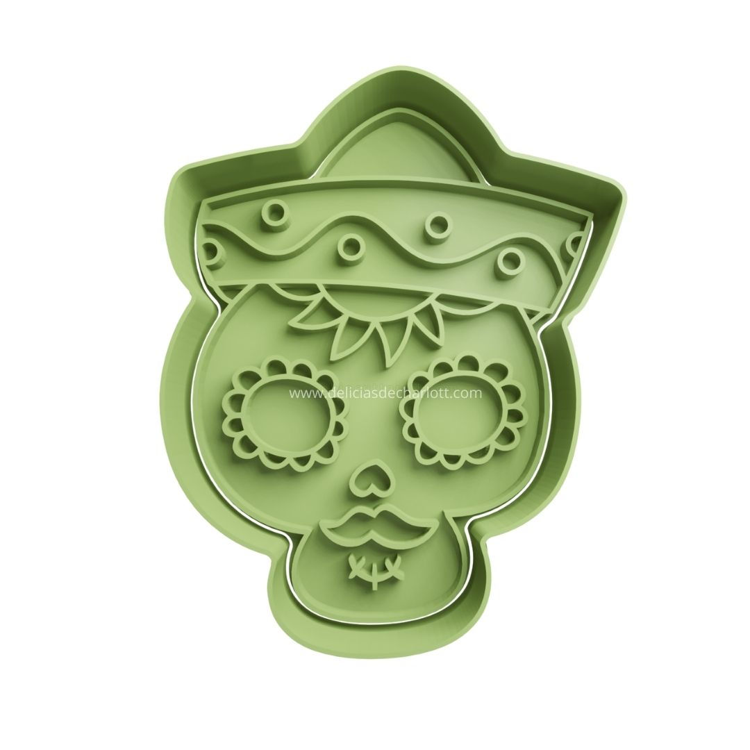 Cortador Calavera Mexicana VI - Halloween