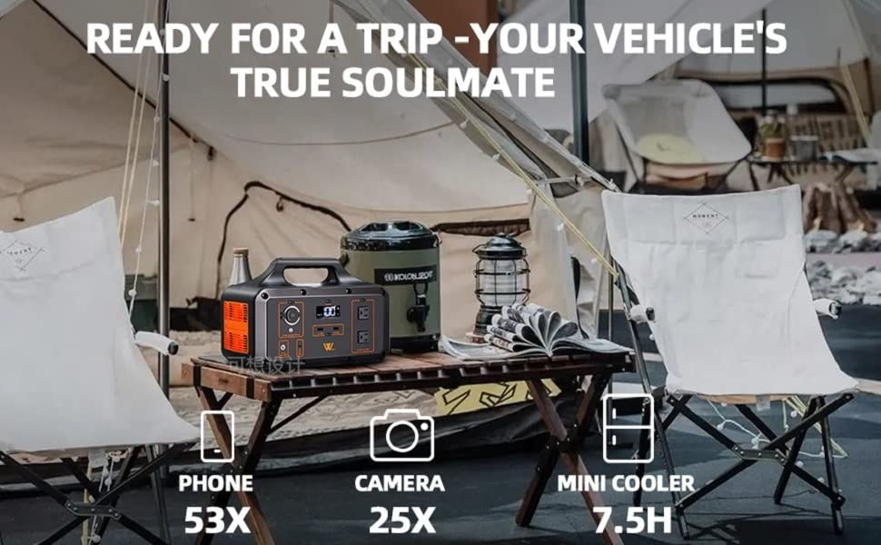 Thumbnail: 1000w Portable Outdoor Camping Battery Backup Supplies Generator Power Station