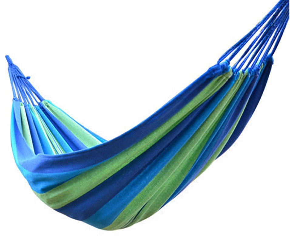 Thumbnail: Camping Hanging Folding Ribbon Canvas Hammock / Hammock Bed Outdoor