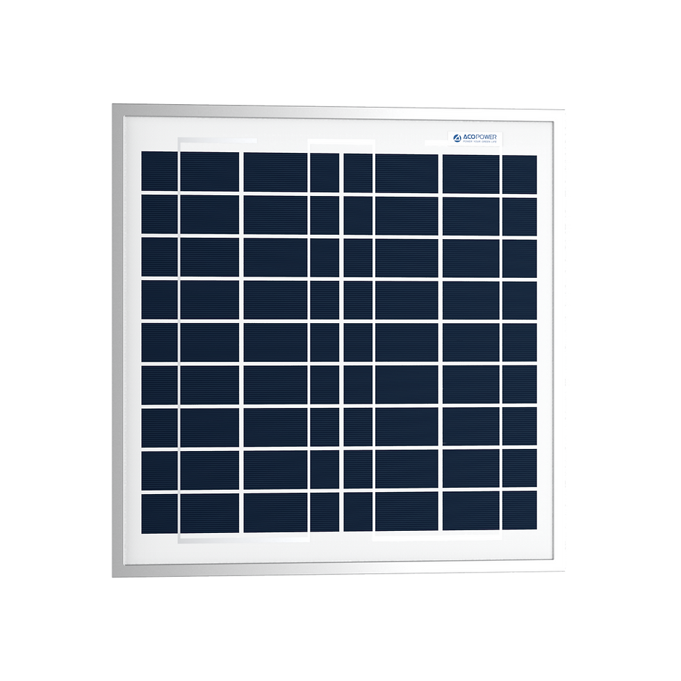 الصورة المصغرة: ACOPower 15W Poly Solar Panel for 12 Volt Battery Charging