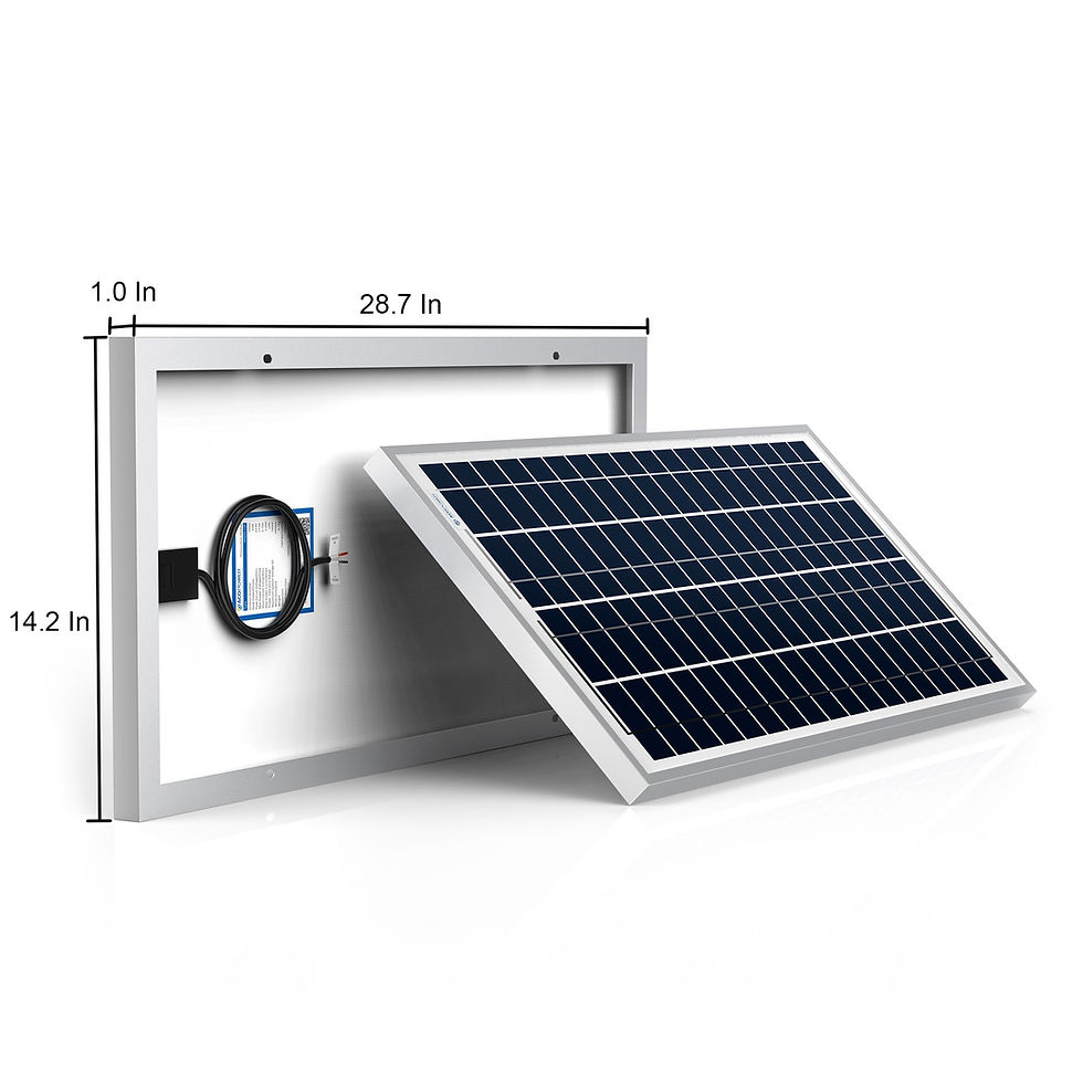 Miniatura: ACOPower 35 Watts Poly Solar Panel Module for 12 Volt Battery Charging