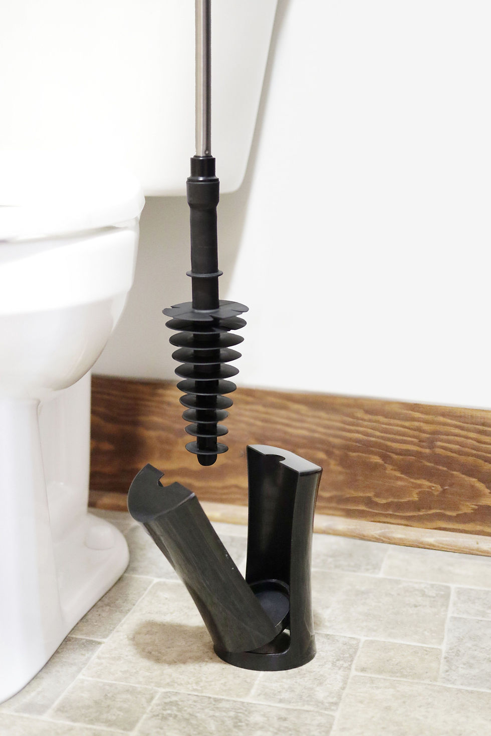 الصورة المصغرة: ToiletShroom (Black) Toilet Plunger That Unclogs Toilets in Seconds