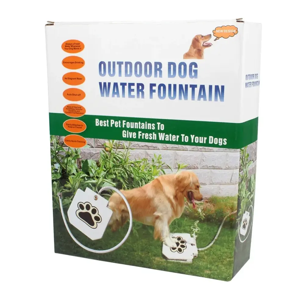 Thumbnail: Upgraded 2021 Easy Paw Activated Drinking Pet Dispenser Outdoor Pedal Pressure