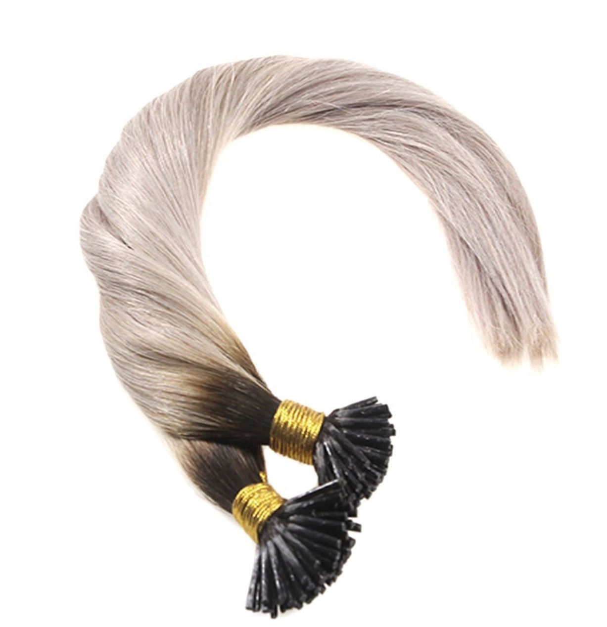 I-Tip Hair Extensions. 100% Human Remy Hair. Colour(s) 2/18T.