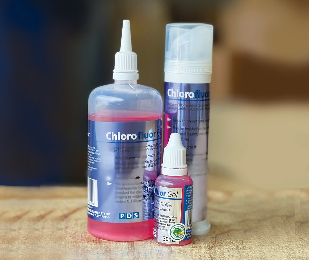 Professional Dentist Supplies PDS Chlorofluor Gel, Mouth Rinse and