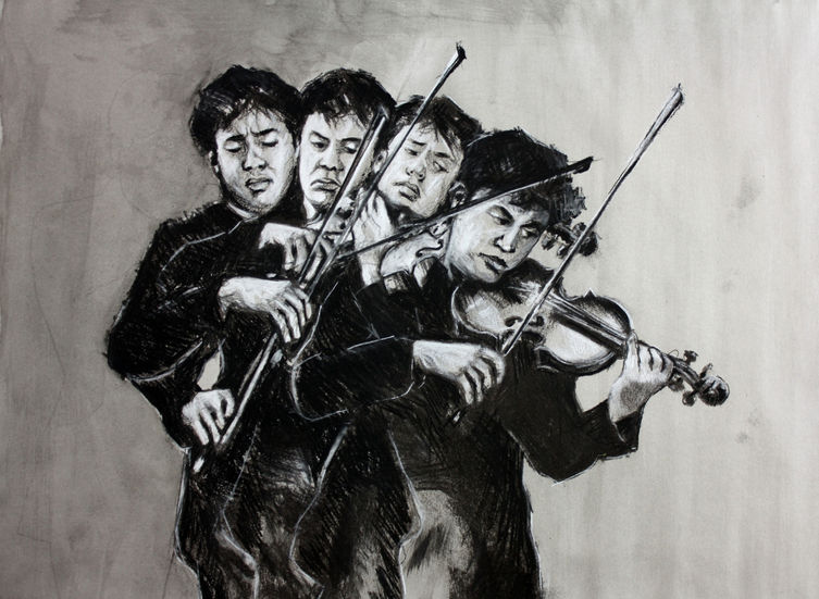 Violinist in Motion - Study